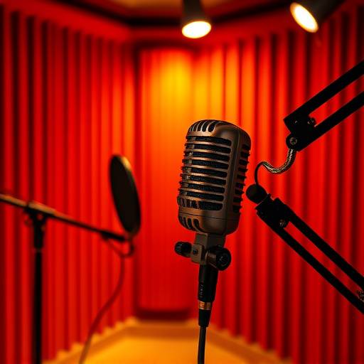 Microfono in studio di registrazione