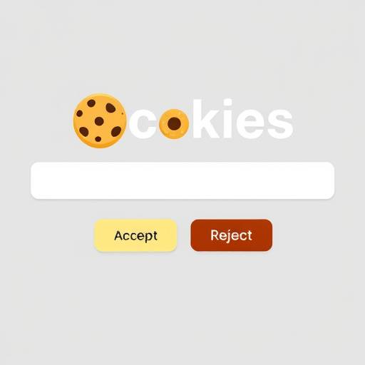 Un banner sui cookie con le opzioni accetta e rifiuta.